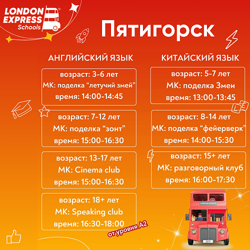 День открытых дверей в London Express – Расписание на 25 января в Пятигорске!